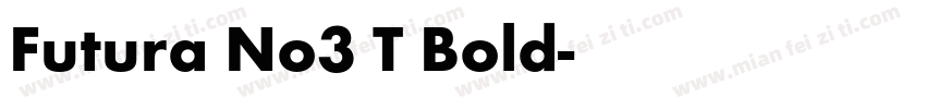 Futura No3 T Bold字体转换